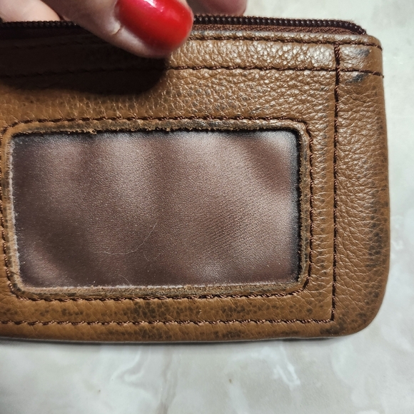 Fossil Brown Leather Key & Card Holder - Picture 5 of 5